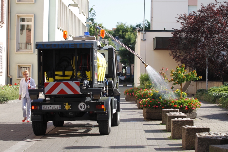 Colmar:Cura per i fiori della città - Colmar: Care for flowers in the city